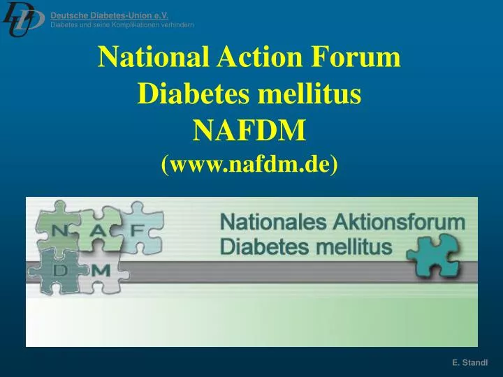 national action forum diabetes mellitus nafdm www nafdm de