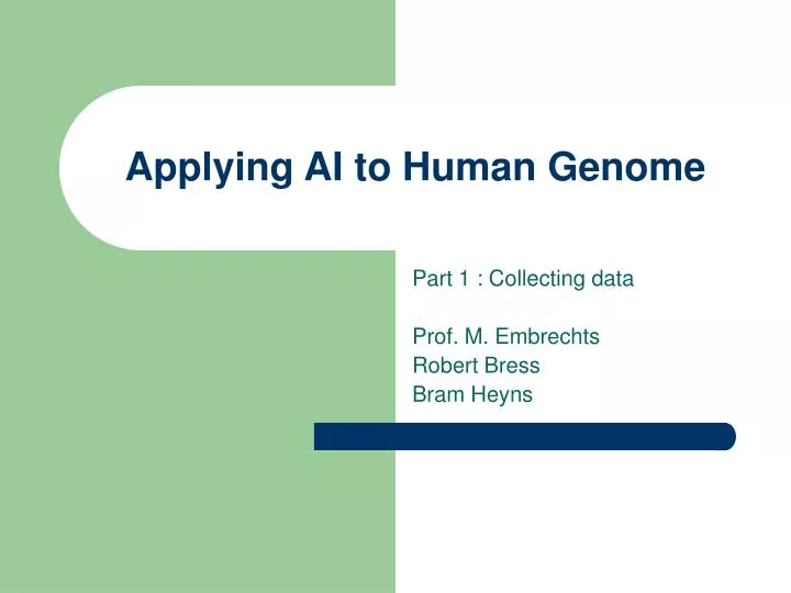 applying ai to human genome