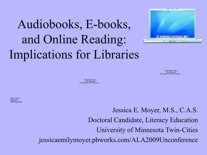 audiobooks e books and online reading implications for libraries
