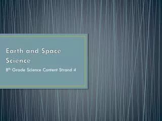 Earth and Space Science