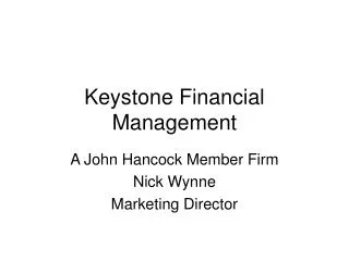 Keystone Financial Management