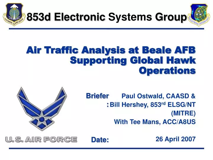 air traffic analysis at beale afb supporting global hawk operations