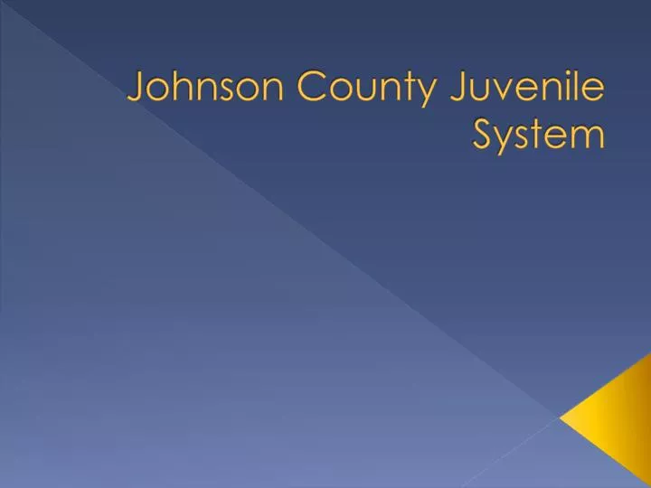 johnson county juvenile system