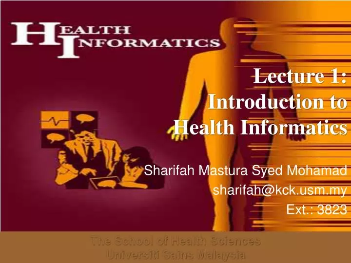lecture 1 introduction to health informatics