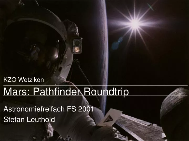 mars pathfinder roundtrip