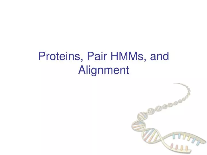 proteins pair hmms and alignment