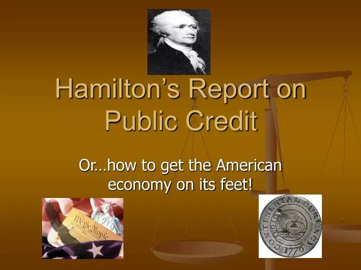 hamilton s report on public credit