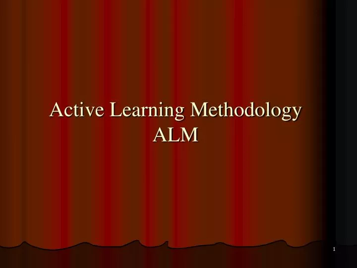 active learning methodology alm