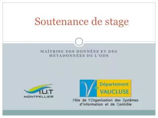 soutenance de stage