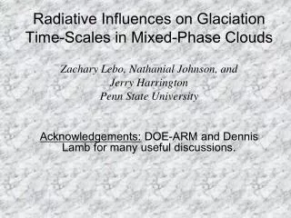 Radiative Influences on Glaciation Time-Scales in Mixed-Phase Clouds