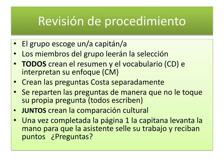 revisi n de procedimiento