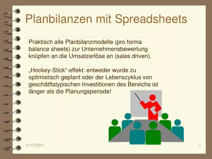 planbilanzen mit spreadsheets