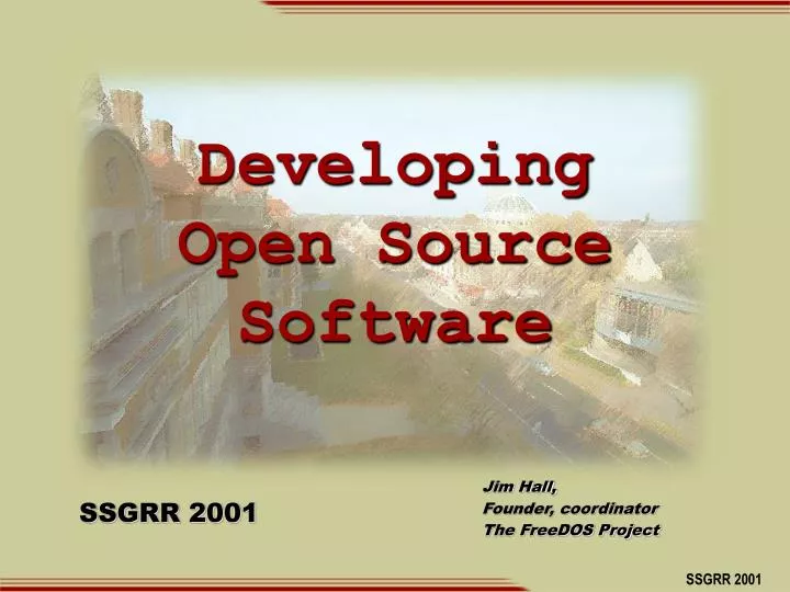 developing open source software