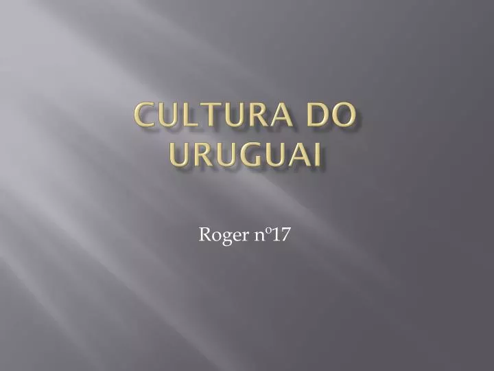 cultura do uruguai