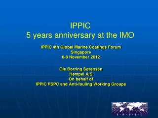 IPPIC 5 years anniversary at the IMO