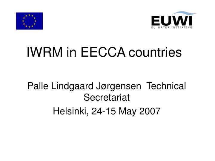 iwrm in eecca countries