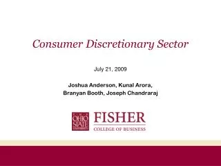 Consumer Discretionary Sector