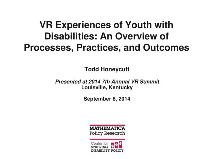 vr experiences of youth with disabilities an overview of processes practices and outcomes