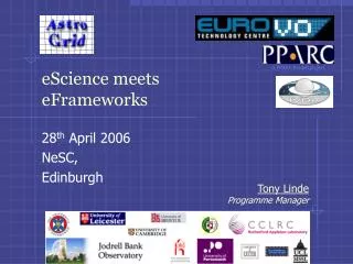 eScience meets eFrameworks