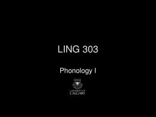 LING 303