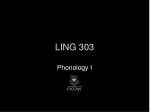 LING 303 - slide 1