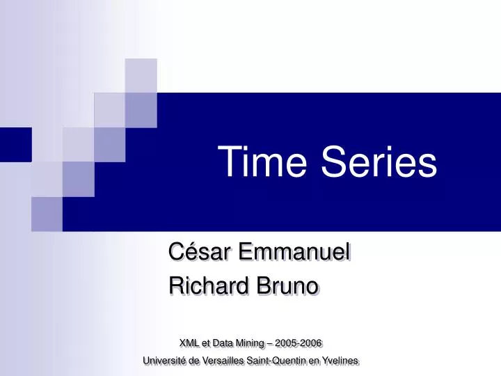 time series