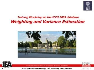 Training Workshop on the ICCS 2009 database Weighting and Variance Estimation