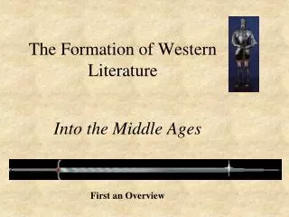the formation of western literature