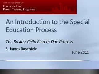 an introduction to the special education process