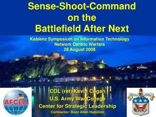 Sense-Shoot-Command on the Battlefield After Next