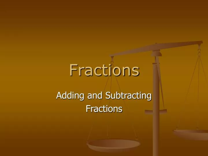 fractions