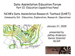 Data Assimilation Education Forum Part II: Education Capabilities Panel