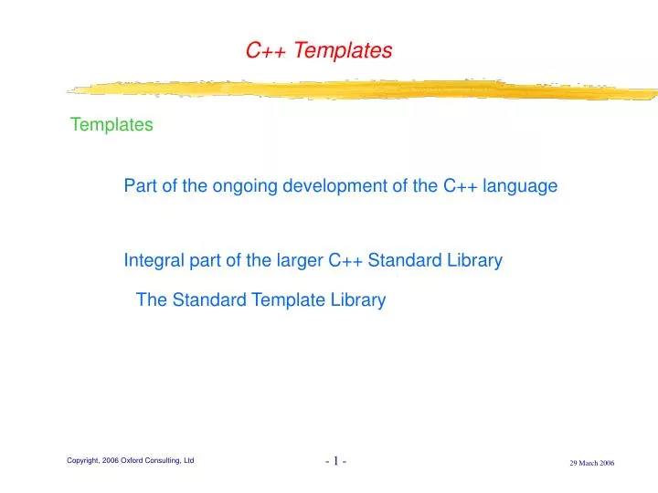 c templates