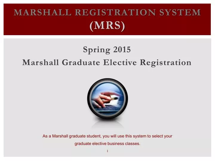 marshall registration system mrs