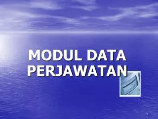 modul data perjawatan
