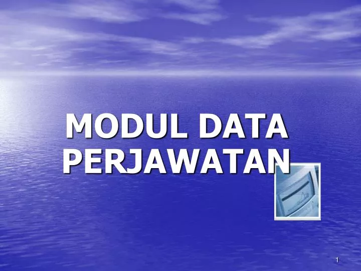 modul data perjawatan