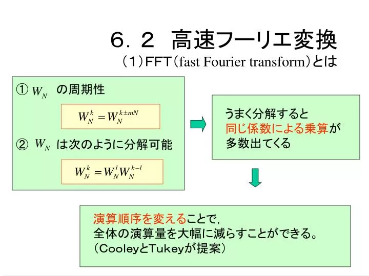 fast fourier transform