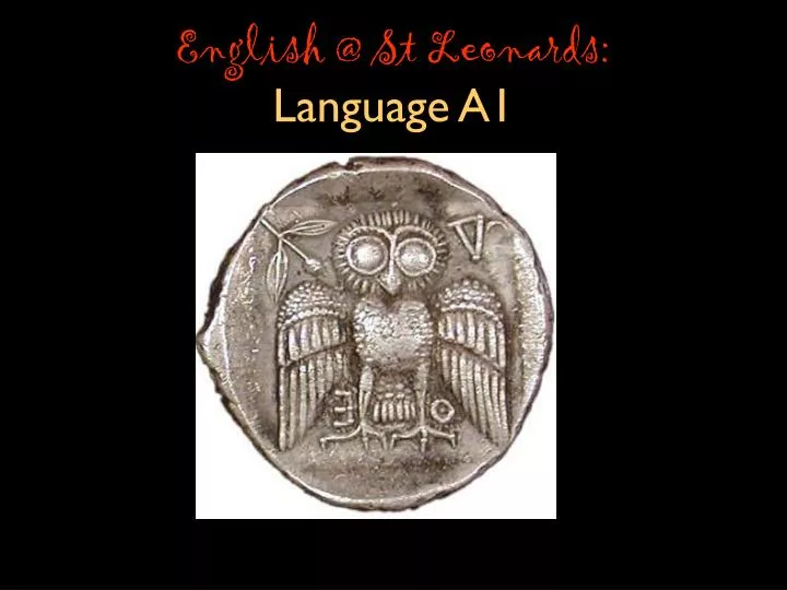 english @ st leonards language a1