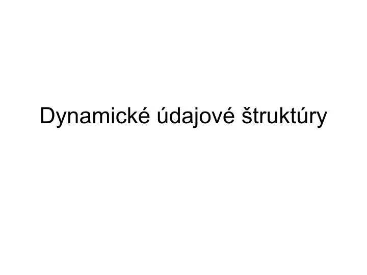 dynamick dajov trukt ry