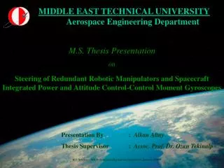 M.S. Thesis Presentation on