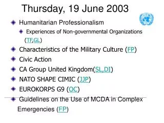 Thursday, 19 June 2003