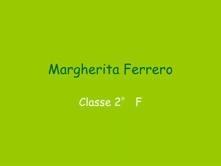 margherita ferrero