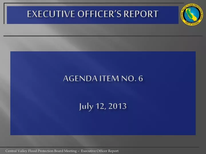 agenda item no 6 july 12 2013