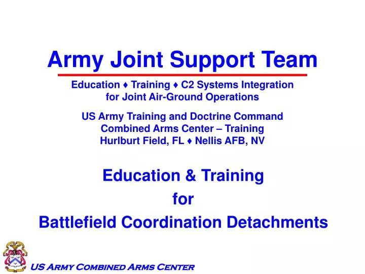 army joint support team