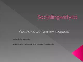 Socjolingwistyka