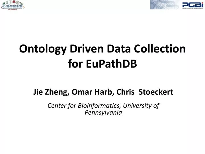 ontology driven data collection for eupathdb
