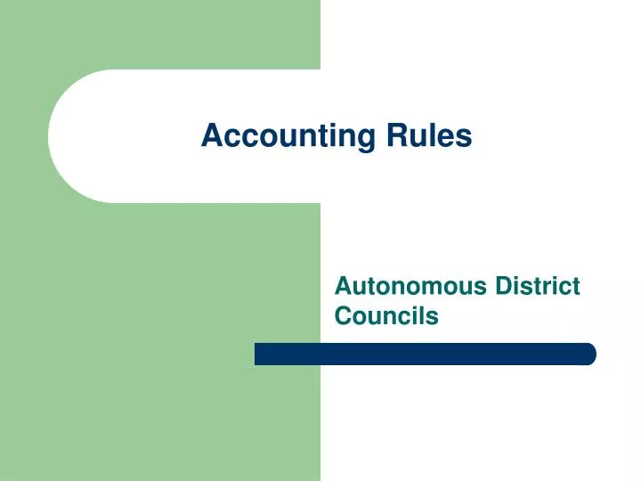 accounting rules