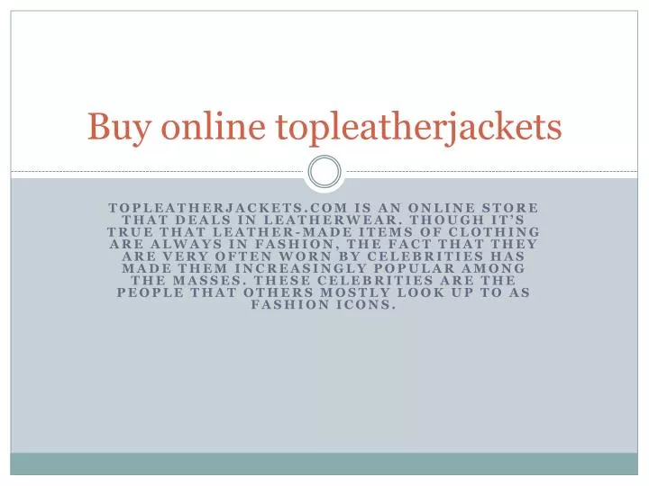 buy online topleatherjackets