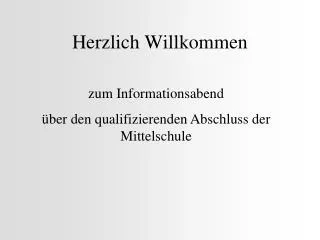 herzlich willkommen