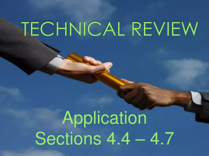 technical review